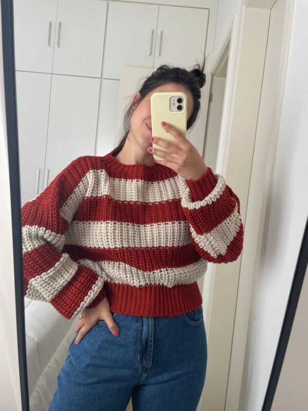 TRICOT CROPPED LISTRAS